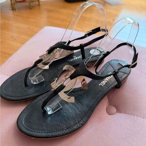 Chanel Medallion Sandals